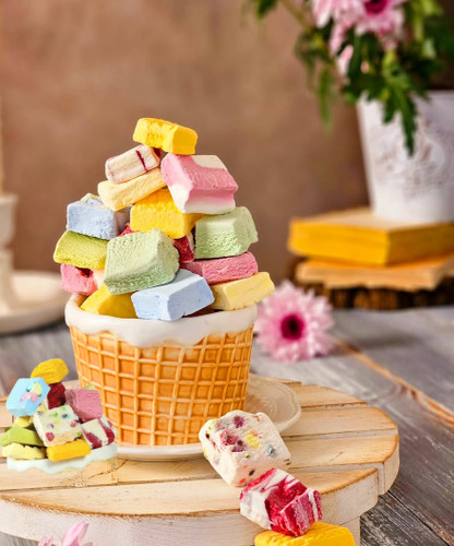 بستنی خشک میکس ویژه بالای ۷تاطعم متنوع ۵۰ گرم