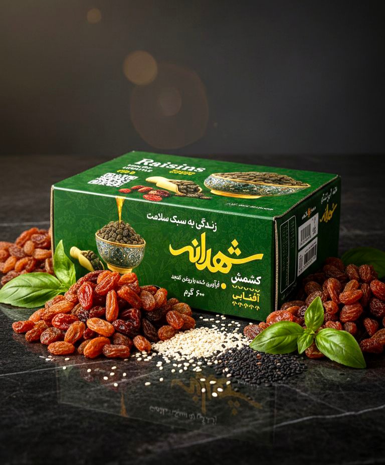 کشمش درشت تازه خوری. جایگزین قند  ۶۰۰گرم